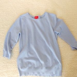 Elle 3/4 Sleeve Sweater, Periwinkle/Baby Blue